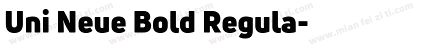 Uni Neue Bold Regula字体转换